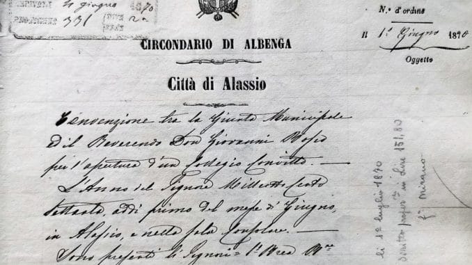 Salesiani Alassio - Istituto son Bosco - Convenzione 1