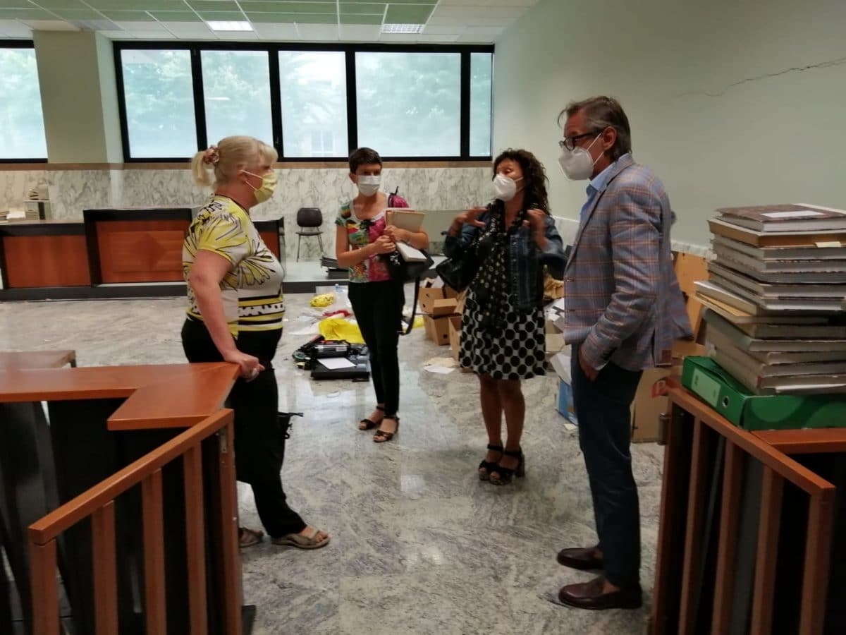 Sopralluogo - per il Liceo di Albenga nuova aula presso ex tribunale