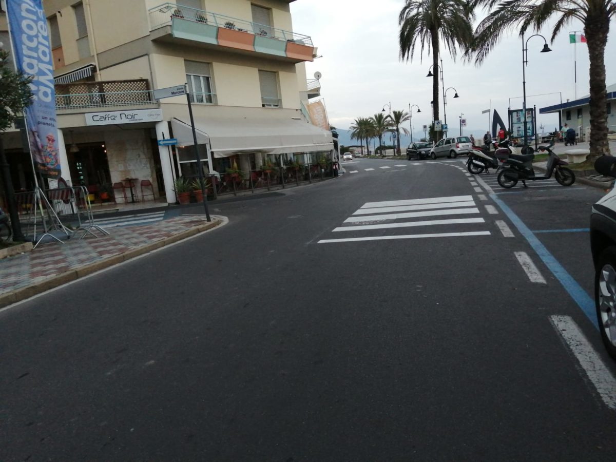 dissuasori velocità zona mare Albenga
