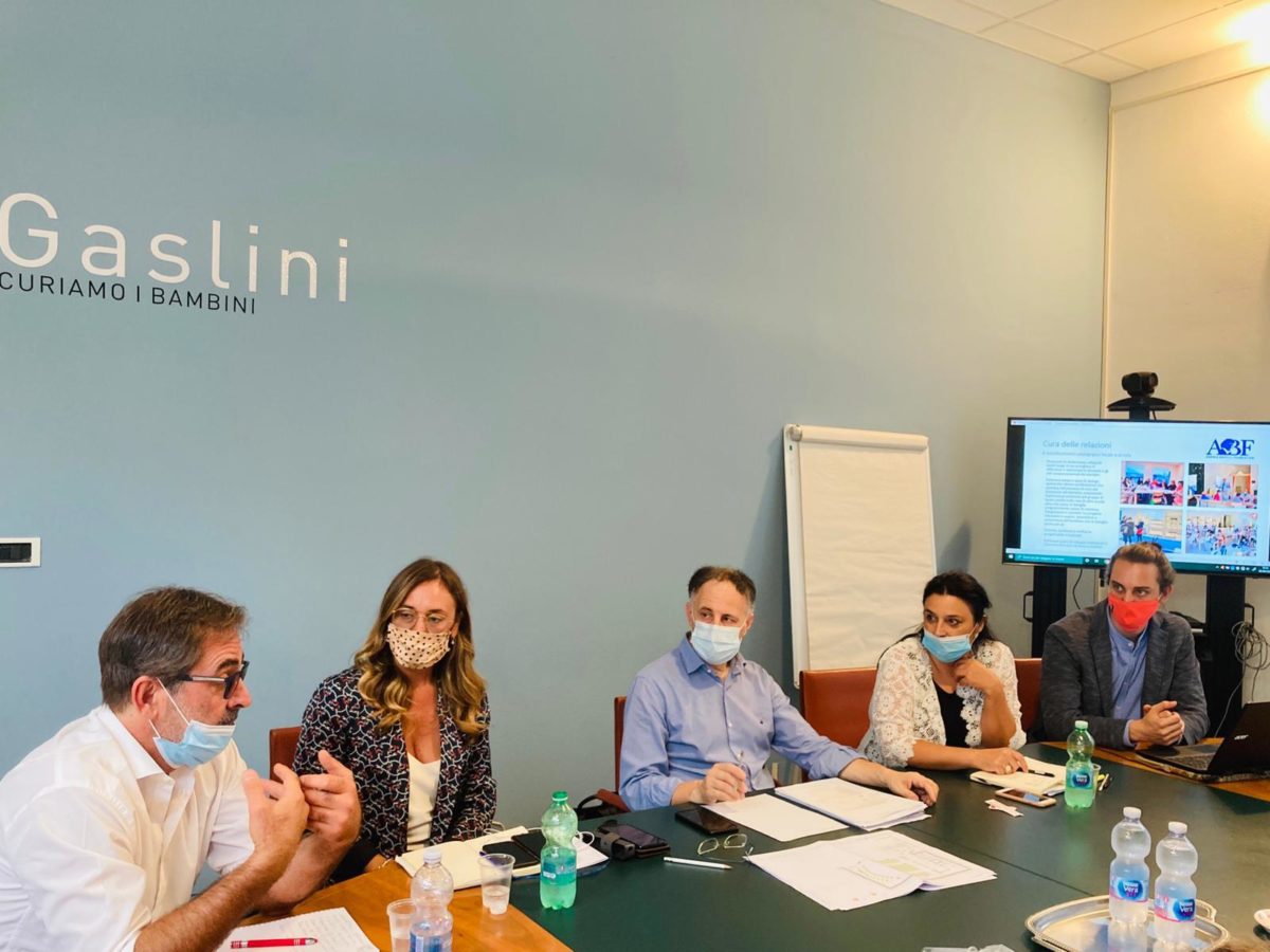 gruppo lavoro progetto Fondazione Bocelli - Gaslini