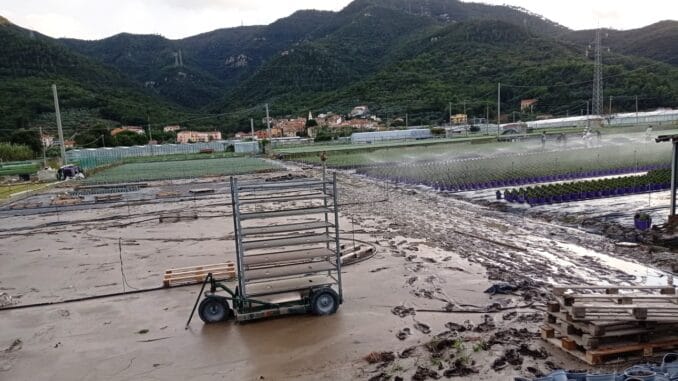 Allagamenti nella piana di Albenga
