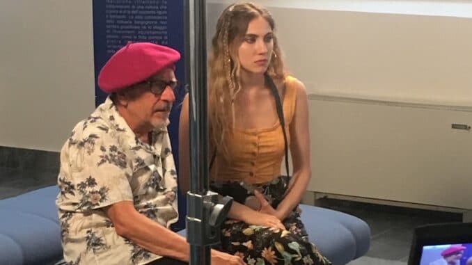 Dario Vergassola e Miriam Galanti nella Pinacoteca Civica di Savona a Palazzo Gavotti