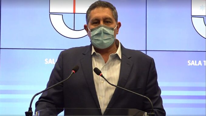 Giovanni Toti in Sala Trasparenza Regione Liguria