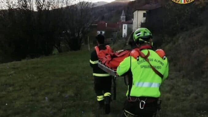 Intervento Calizzano Soccorso alpino Liguria
