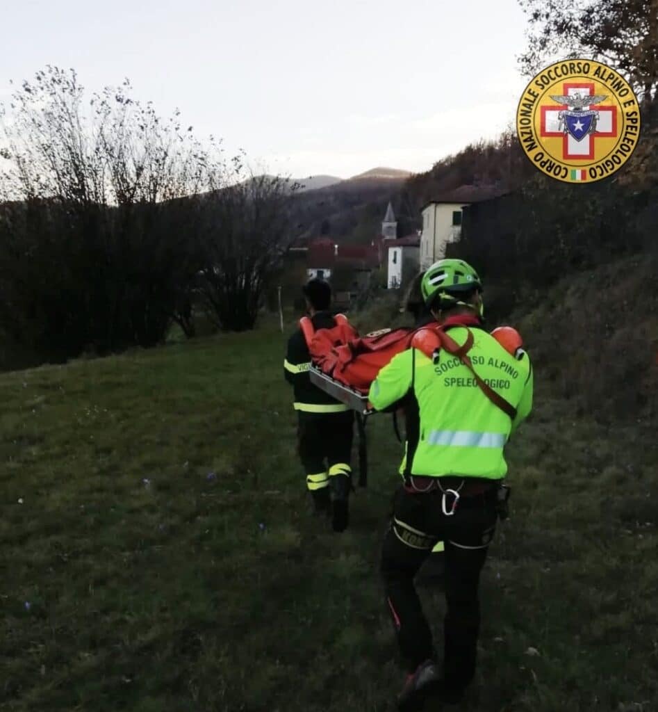 Intervento Calizzano Soccorso alpino Liguria
