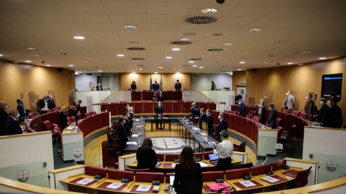 Panoramica aula Consiglio Regione Liguria