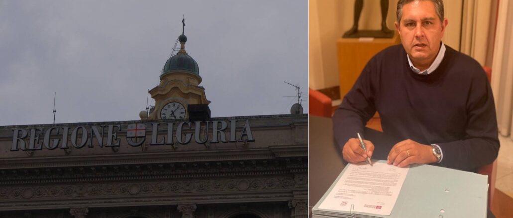 Regione Liguria - presidente Toti firma richiesta stato di emergenza