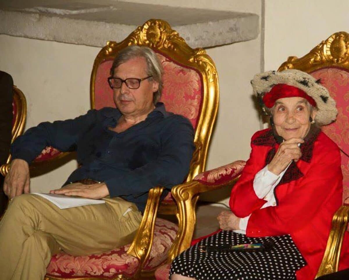 Bonaria Manca e Vittorio Sgarbi
