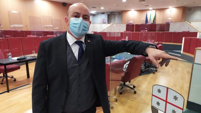 Alessio Piana in Consiglio Regione Liguria