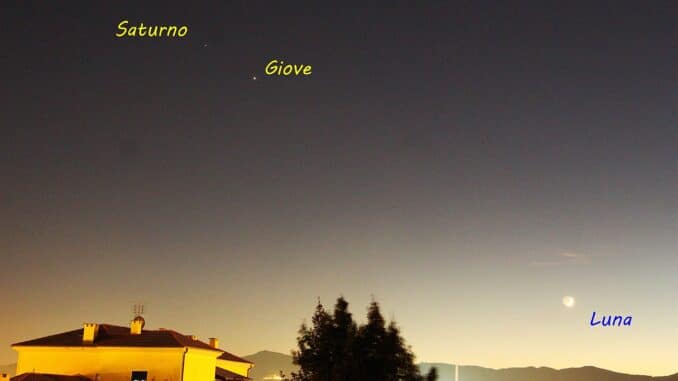 Associazione Astrofili Orione - Giove Saturno e Luna
