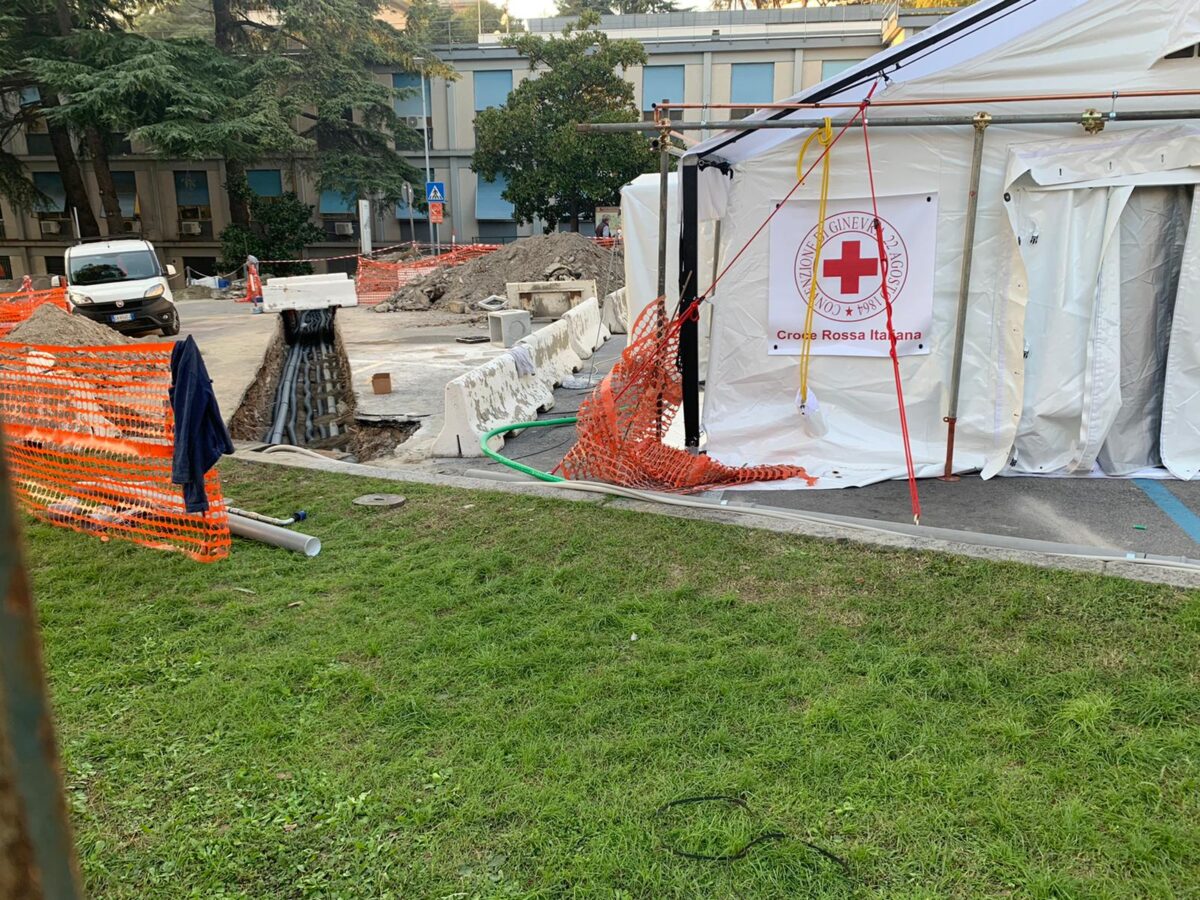 Fabio Tosi M5S – foto compound San Martino Genova