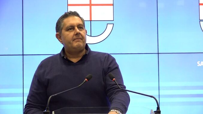 Giovanni Toti - Regione Liguria nella Sala trasparenza