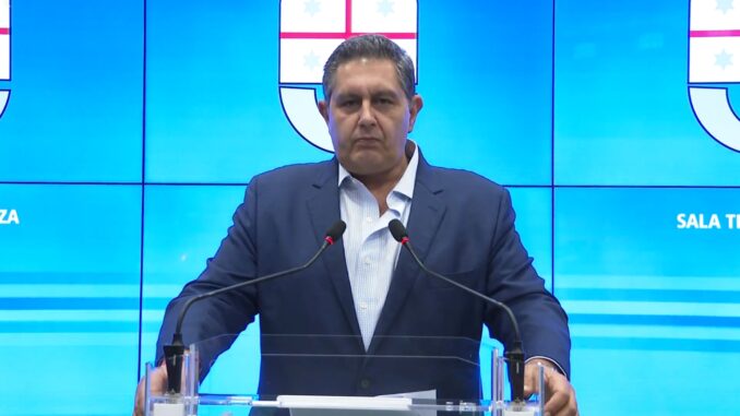 Presidente di Regione Liguria Giovanni Toti