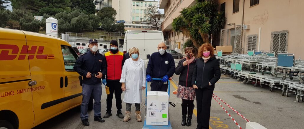 Ospedale San Paolo di Savona arrivo vaccini Pfeizer