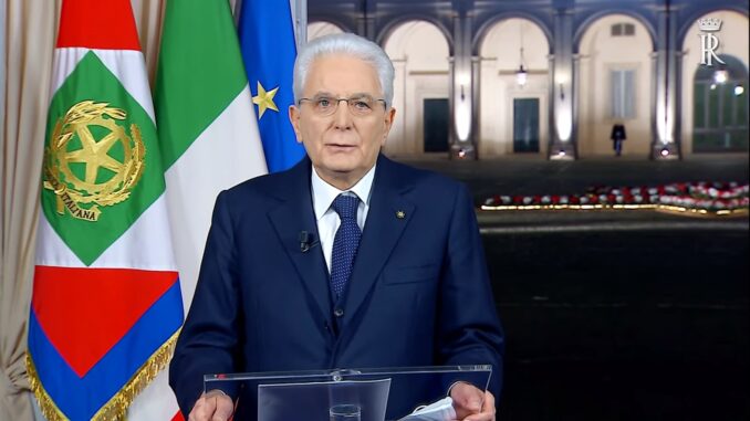 Presidente Repubblica Italiana Sergio Mattarella