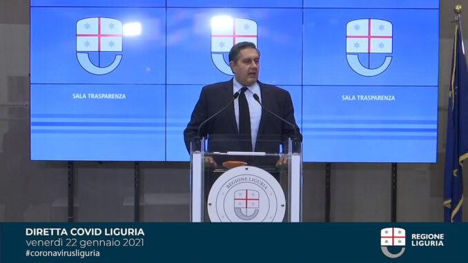 Giovanni Toti -Sala trasparenza 22 gennaio 2021