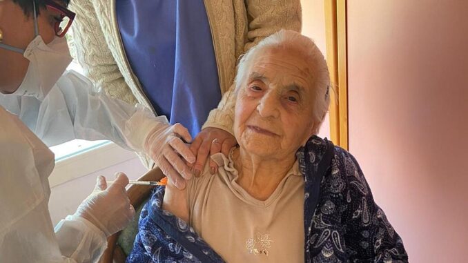RSA Humanitas - Vaccinazione Emilia Silvestri