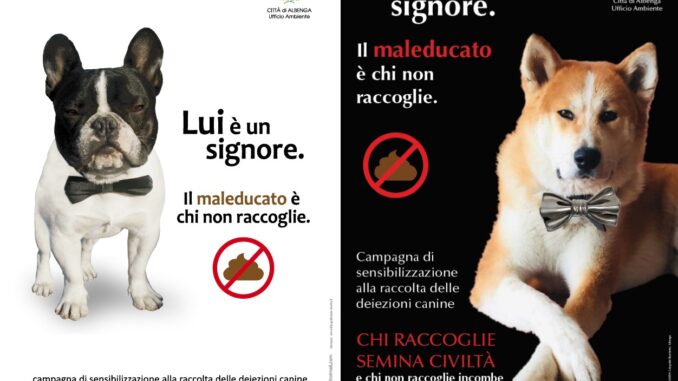 campagna deiezioni cani Albenga
