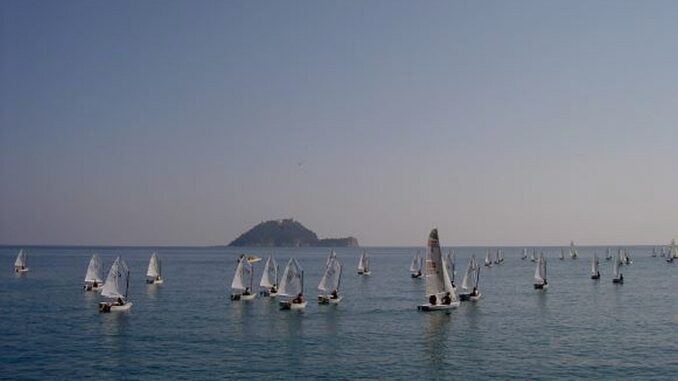 Ad Alassio gli Optimist (Foto Daros)