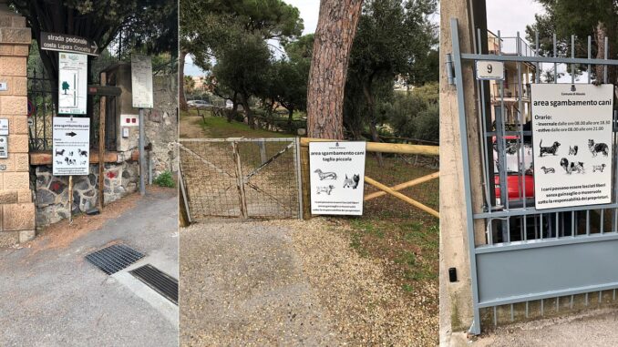 Alassio Area cani Villa Fiske