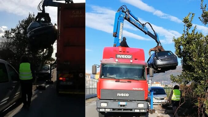 Albenga - rimozione veicoli