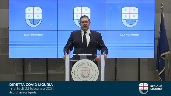 Giovanni Toti 23 febbraio 2021