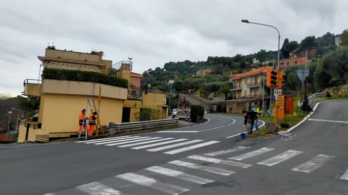 semaforo intelligente incorcio aurelia, via immacolata via del poggio