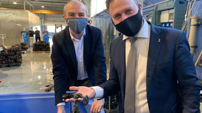vicepres Piana con Federico Pinza direttore mitilicoltori