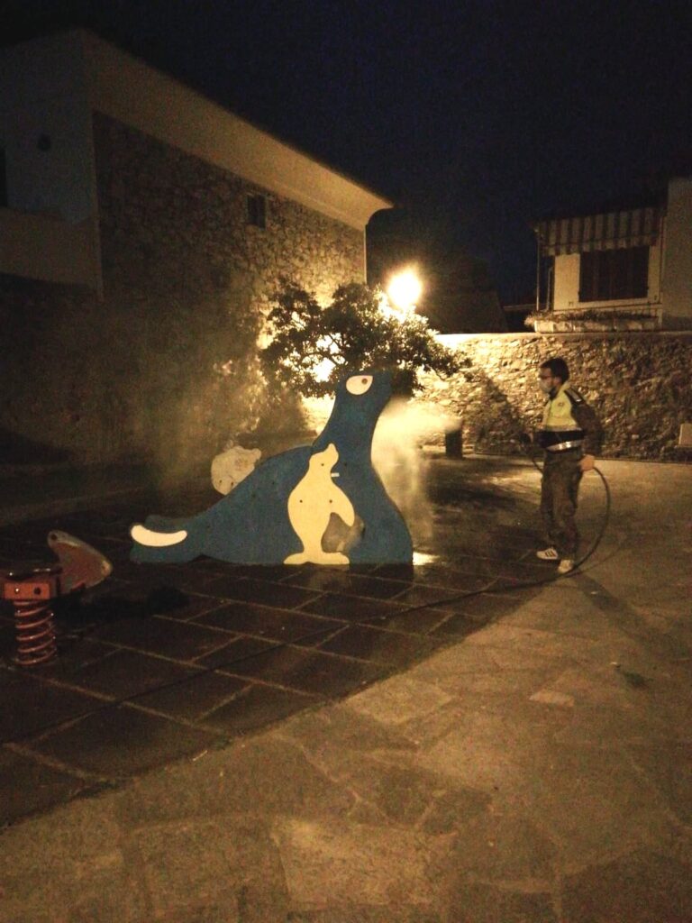 Andora Sanificazione parchi giochi