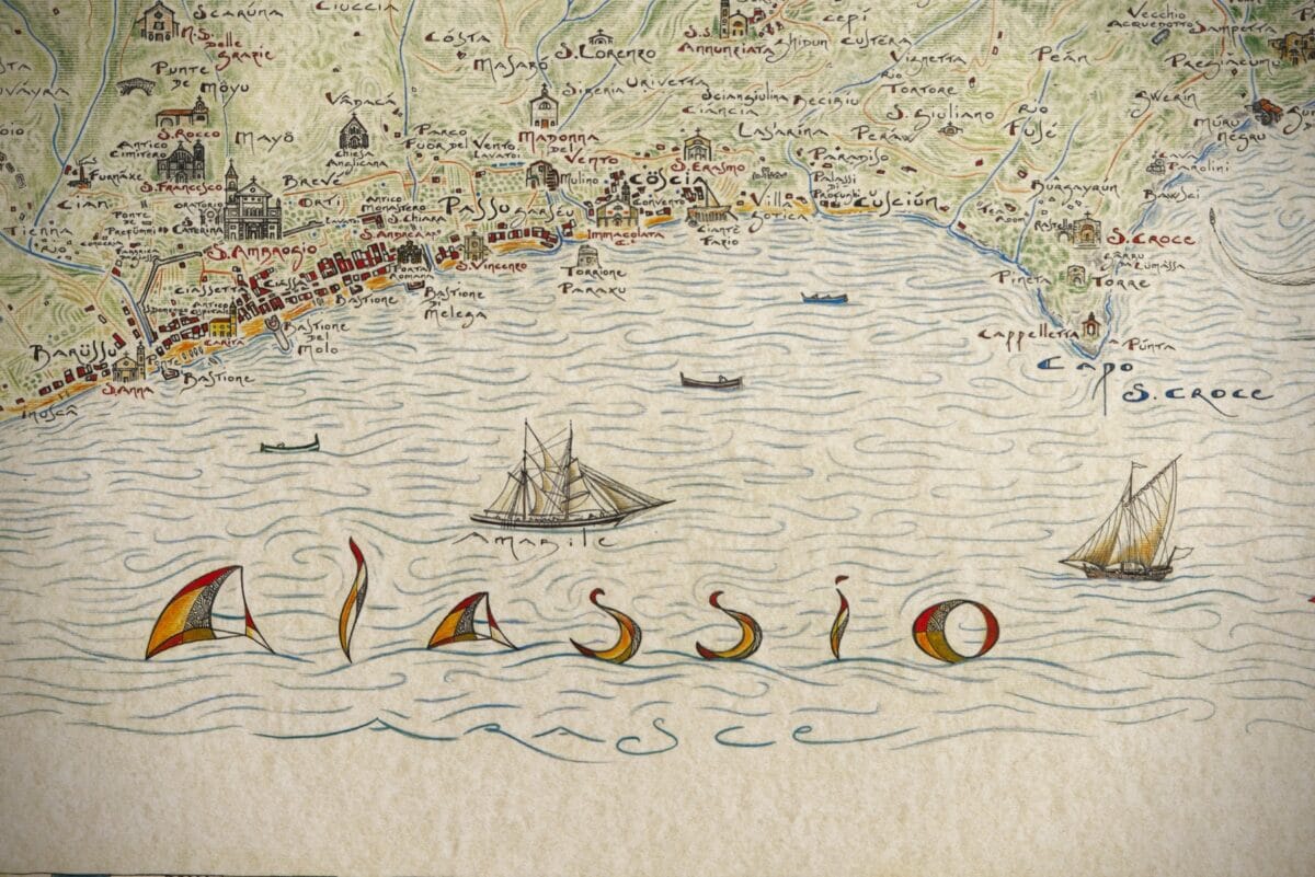 Giovanni Pazzano mappa storica di Alassio