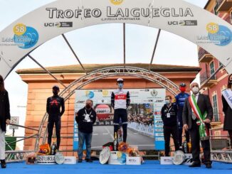 Il podio del Trofeo Laigueglia 2021