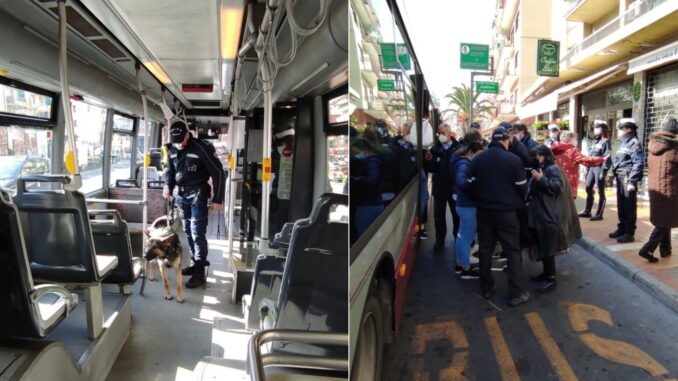 Polizia Locale controlli bus