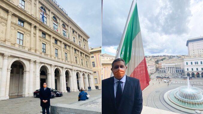 Regione Liguria minuto silenzio vittime covid