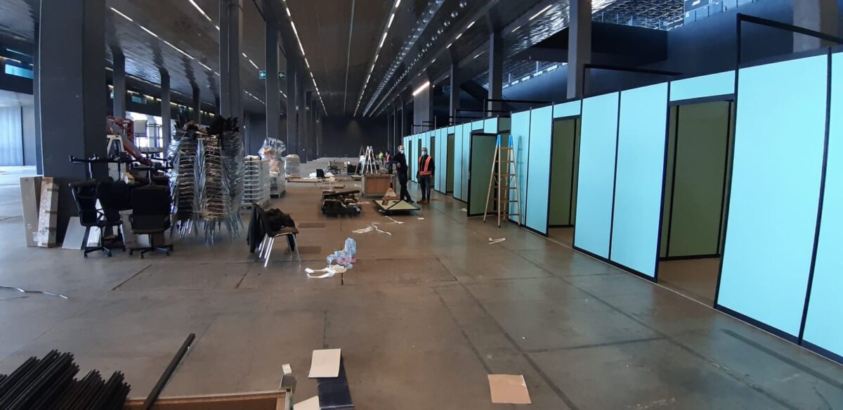 Vaccini sopralluogo hub Fiera di Genova