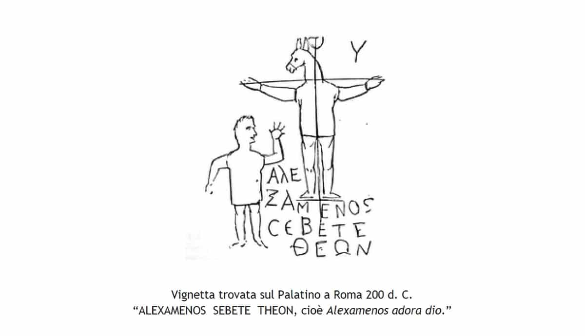 Vignetta trovata sul Palatino a Roma 200 dC