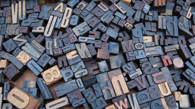 lettere tipografiche