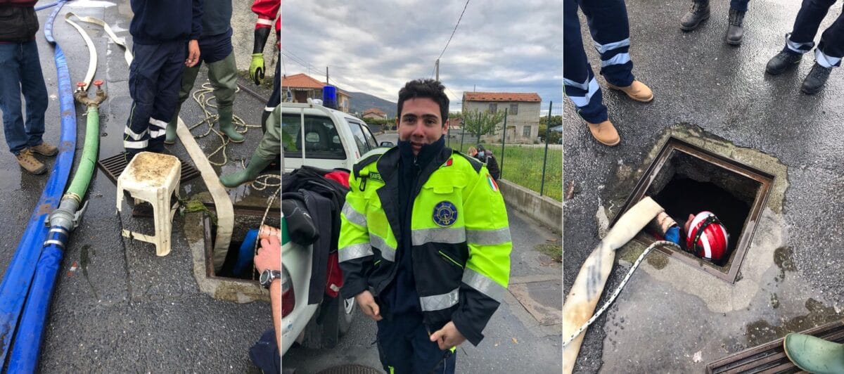 protezione civile Albenga intervento di disostruzione