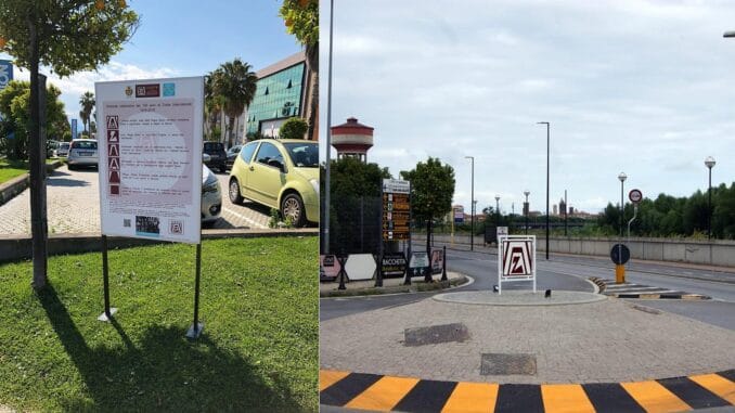 Albenga cartello esplicativo Rotonda Zonta International