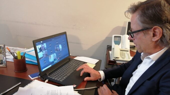 sindaco Riccardo Tomatis videoconferenza