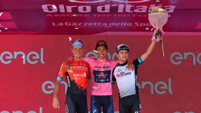 il podio del Giro