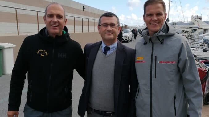 I fratelli Sibello con il presidente AMA Fabrizio De Nicola