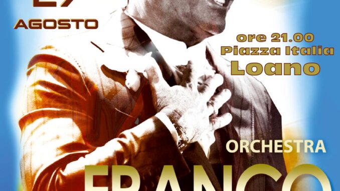 Locandina spettacolo Orchestra Franco Bagutti a Loano