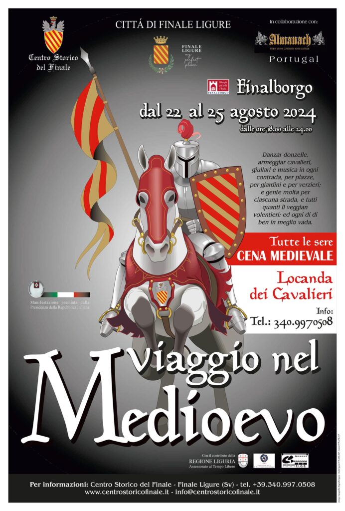 La Locandina del Viaggio nel Medioevo a Finalborgo 2024