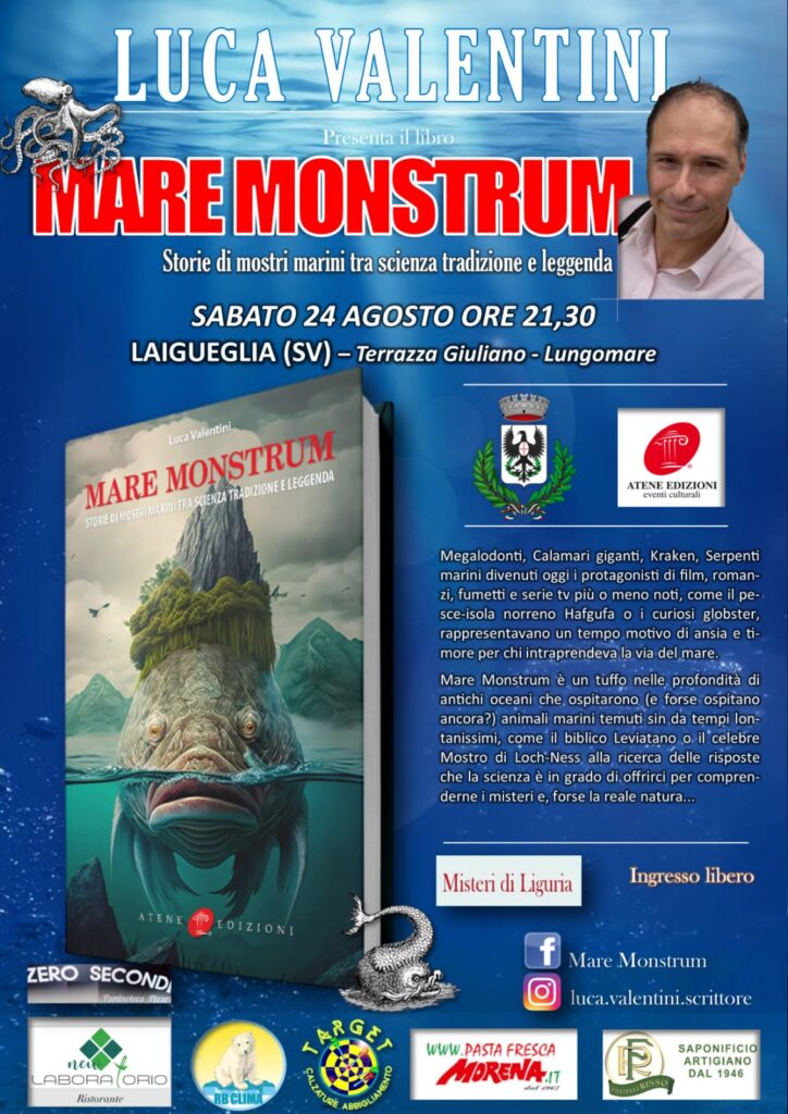Presentazione a Laigueglia di Mare Monstrum di Luca Valentini