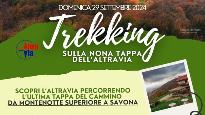 Locandina Trekking AltraVia 2024