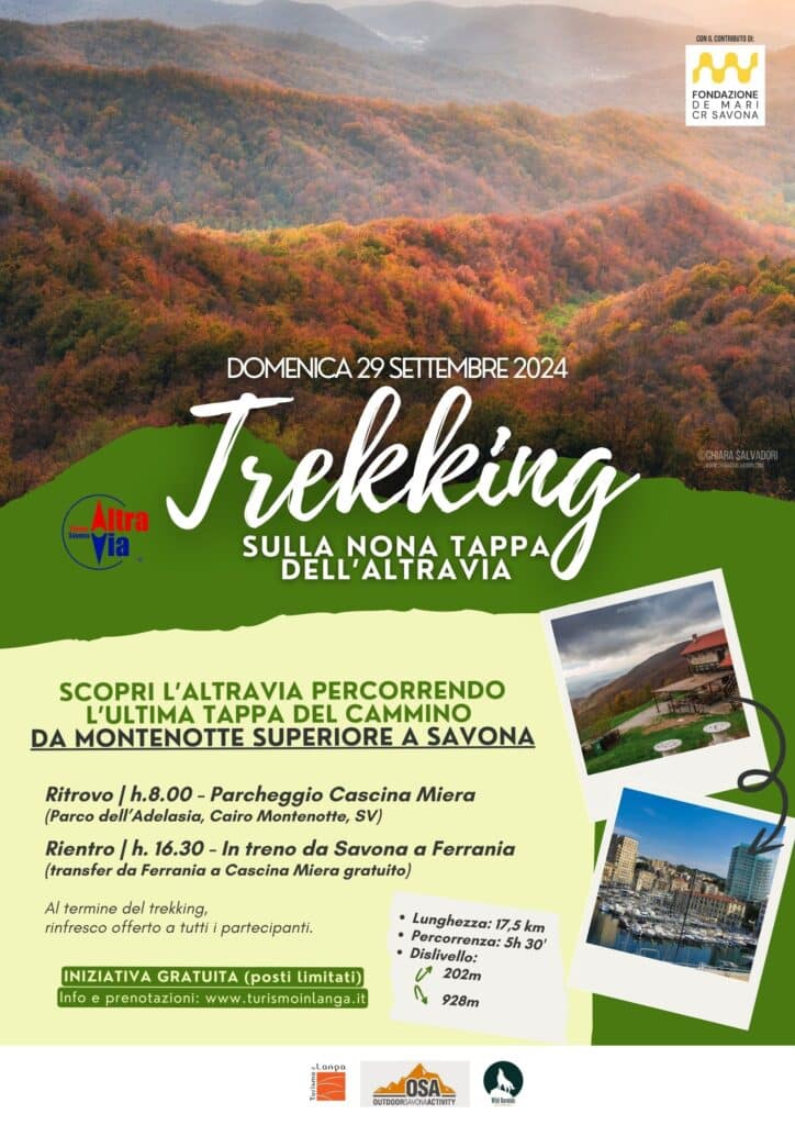 Locandina Trekking AltraVia 2024
