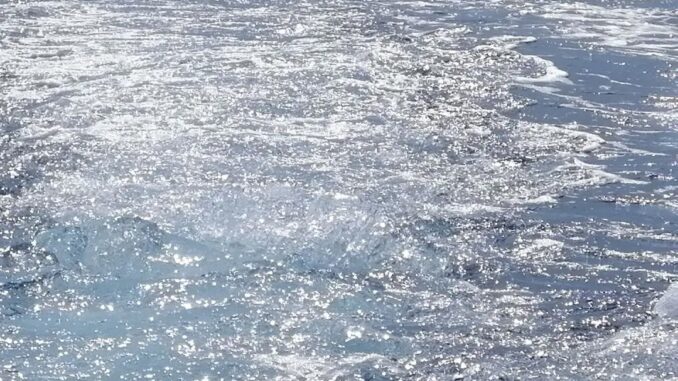 mare in risacca ad Albenga