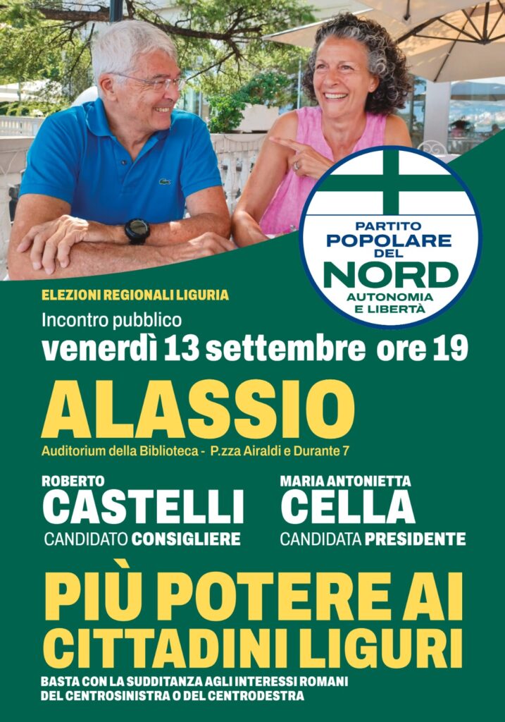 Locandina di Alassio Partito Popolare del Nord