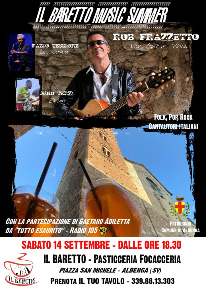 Locandina Il Baretto Music Summer ad Albenga