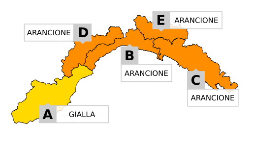 cartinaallerta Liguria